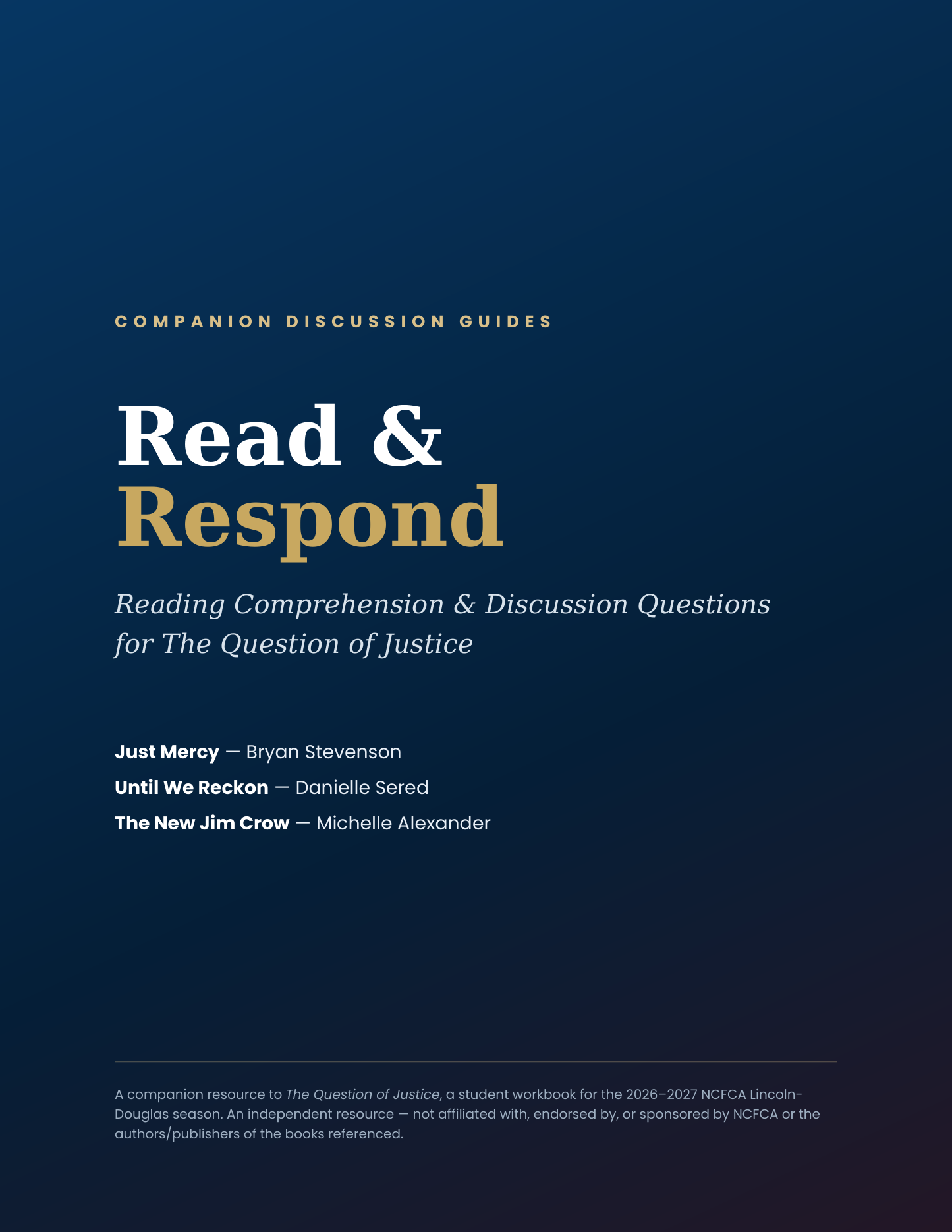 Read & Respond discussion-guide bundle cover